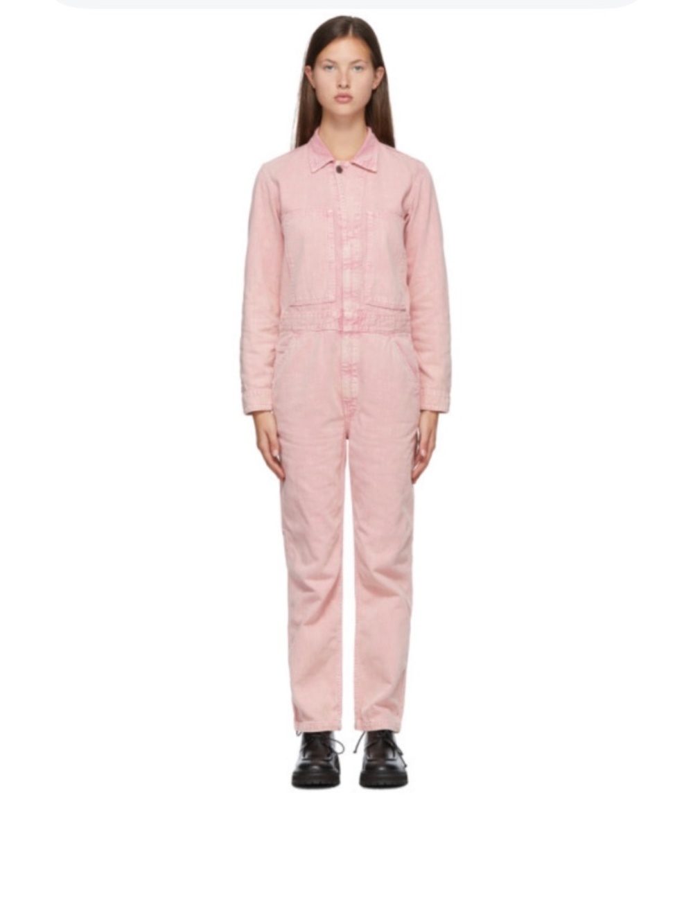 6397 Pink Denim Size XS Jumpsuit